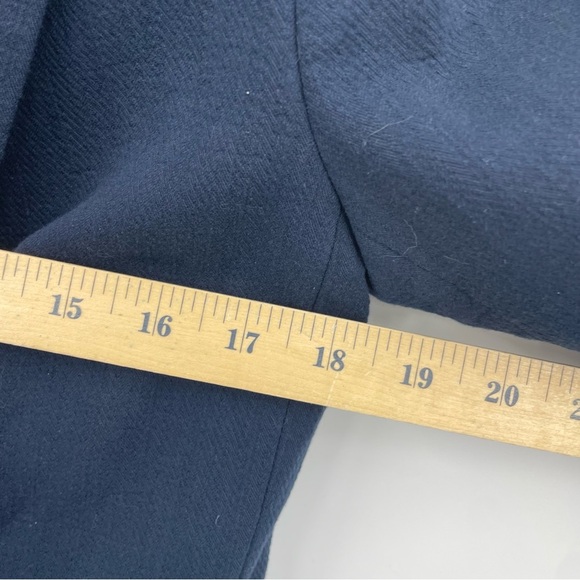 NWT Banana Republic Textured Cotton-Linen Blazer navy blue Sz 2 double breasted - Picture 8 of 10